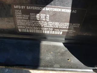 2015 BMW 3 Series 328i with VIN WBA3A5C55FF608159, listed as a IAAI auction lot 41255978 with 199,024 mi miles. Bid and sale history available at carsss.com. Image 9.