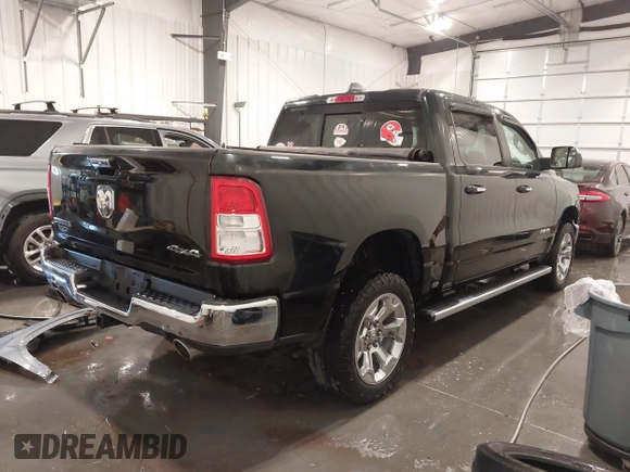 2019 Ram 1500 Big Horn с VIN 1C6SRFFT3KN625461, выставлен на аукционе IAAI как лот 42178932 с пробегом 45 749 миль миль и . История ставок и продаж доступна на DreamBid. Изображение 4.