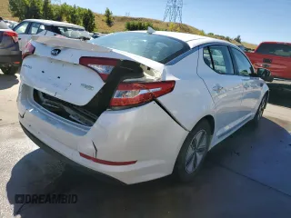 2013 Kia Optima Hybrid LX with VIN KNAGM4ADXD5056352, listed as a Copart auction lot 72418074 with 135,560 mi miles and Salvage Title. Bid and sale history available at carsss.com. Image 3.