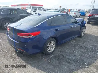 2018 Kia Optima LX with VIN 5XXGT4L37JG207956, listed as a IAAI auction lot 42121234 with 167,632 mi miles. Bid and sale history available at carsss.com. Image 4.