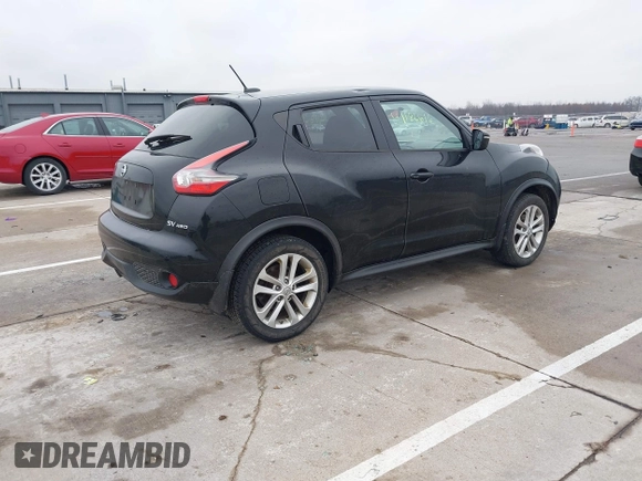 2015 Nissan Juke SL z VIN JN8AF5MV6FT565581, wystawiony jako IAAI lot #41186616 z przebiegiem 142 065 mil mil oraz . Historia ofert i sprzedaży dostępna na DreamBid. Obrazek 4.