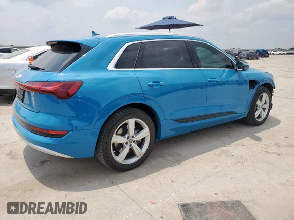 2019 Audi e-tron Prestige with VIN WA1VABGE1KB011946, listed as a Copart auction lot 56902655 with 43,898 mi miles and Salvage title. Bid and sale history available at DreamBid. Image 3.
