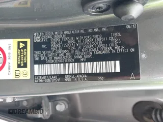 2012 Toyota Highlander Limited with VIN 5TDDK3EHXCS162909, listed as a IAAI auction lot 42372260 with 336,897 mi miles and . Bid and sale history available at DreamBid. Image 9.