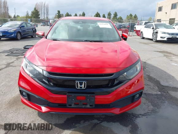 2019 Honda Civic Sport with VIN 2HGFC2F8XKH518773, listed as a IAAI auction lot 41934846 with 140,684 mi miles and . Bid and sale history available at DreamBid. Image 12.