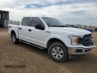 2018 Ford F-150 XL with VIN 1FTEW1E50JFC65370, listed as a Copart auction lot 59222655 with 213,487 mi miles and Salvage title. Bid and sale history available at DreamBid. Image 4.