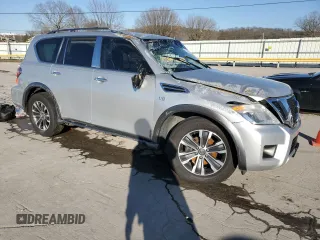 2017 Nissan Armada Platinum z VIN JN8AY2NDXH9010339, wystawiony jako Copart lot #47546625 z przebiegiem Nie podano mil oraz Szkoda całkowita • Salvage title. Historia ofert i sprzedaży dostępna na DreamBid. Obrazek 4.