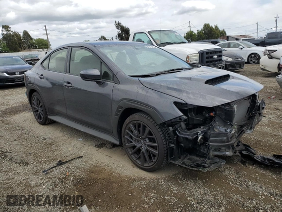 2023 Subaru WRX Premium with VIN JF1VBAF68P9820548, listed as a Copart auction lot 54542155 with 4,795 mi miles and Salvage title. Bid and sale history available at DreamBid. Image 4.