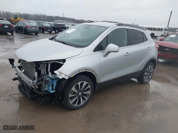 2021 Buick Encore Preferred with VIN KL4CJESB5MB347091, listed as a IAAI auction lot 40858447 with 27,168 mi miles. Bid and sale history available at carsss.com. Image 17.