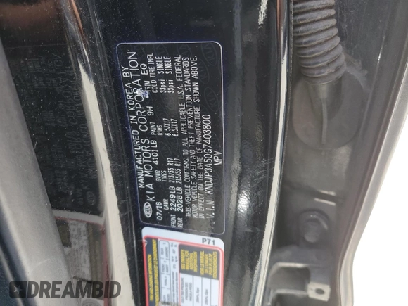 2016 Kia Soul + with VIN KNDJP3A50G7403800, listed as a Copart auction lot 50514345 with 112,036 mi miles and Clean Title. Bid and sale history available at carsss.com. Image 12.