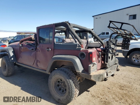 2008 Jeep Wrangler Unlimited Rubicon with VIN 1J8GA69108L587684, listed as a Copart auction lot 43069135 with 99,620 mi miles and Salvage Title. Bid and sale history available at carsss.com. Image 2.