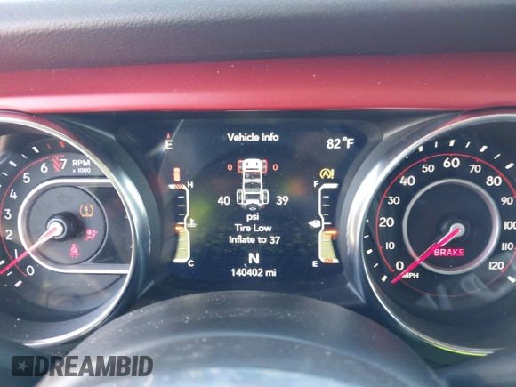 2018 Jeep Wrangler Unlimited Rubicon с VIN 1C4HJXFG8JW297658, выставлен на аукционе IAAI как лот 42094713 с пробегом 140 402 миль миль и . История ставок и продаж доступна на DreamBid. Изображение 7.
