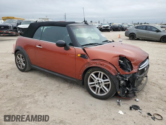 2012 MINI Convertible z VIN WMWZN3C59CT135172, wystawiony jako Copart lot #45593815 z przebiegiem 154 477 mil mil oraz Szkoda całkowita • Salvage title. Historia ofert i sprzedaży dostępna na DreamBid. Obrazek 4.