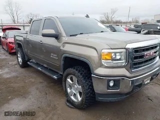 2015 GMC Sierra 1500 SLE with VIN 3GTU2UEC3FG370675, listed as a IAAI auction lot 41533116 with NaN miles. Bid and sale history available at carsss.com. Image 1.