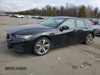 2022 Acura TLX w/Advance Package with VIN 19UUB6F65NA003537, listed as a Copart auction lot 85199054 with 20,110 mi miles and Salvage Title. Bid and sale history available at carsss.com. Image 1.