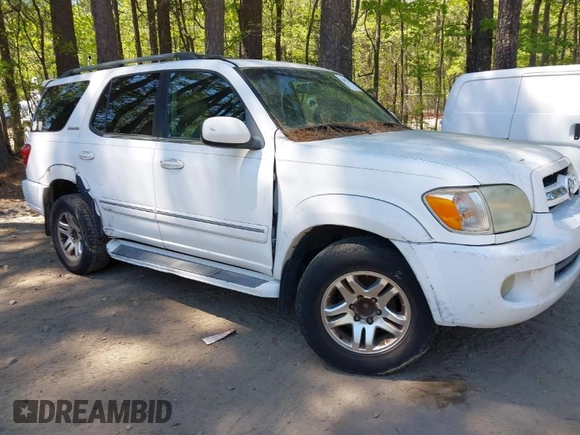2005 Toyota Sequoia Limited with VIN 5TDZT38AX5S247110, listed as a IAAI auction lot 42072296 with 327,641 mi miles and . Bid and sale history available at DreamBid. Image 1.