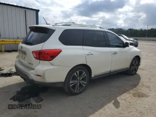 2017 Nissan Pathfinder Platinum with VIN 5N1DR2MN3HC612739, listed as a Copart auction lot 43795605 with 147,239 mi miles and Salvage Title. Bid and sale history available at carsss.com. Image 3.
