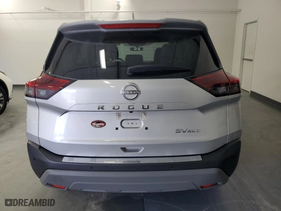 2022 Nissan Rogue SV with VIN 5N1BT3BBXNC724649, listed as a Copart auction lot 51911765 with 38,661 mi miles and Clean Title. Bid and sale history available at carsss.com. Image 6.