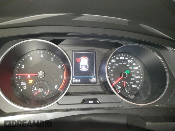 2021 Volkswagen Tiguan S with VIN 3VV0B7AX3MM142099, listed as a Copart auction lot 46419605 with 36,386 mi miles and Salvage Title. Bid and sale history available at DreamBid. Image 9.