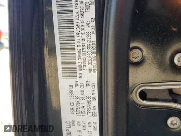 2014 Ram 2500 Tradesman with VIN 3C6UR5CL9EG121386, listed as a Copart auction lot 79392264 with Not provided miles and Salvage title. Bid and sale history available at DreamBid. Image 15.