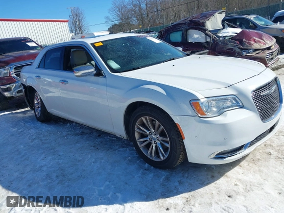 2016 Chrysler 300 with VIN 2C3CCAEG3GH225393, listed as a IAAI auction lot 41197790 with 129,453 mi miles. Bid and sale history available at carsss.com. Image 1.