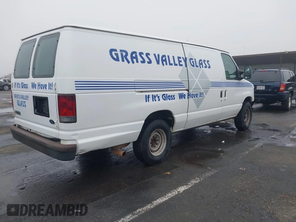 2008 Ford Econoline Cargo Commercial with VIN 1FTNS24L38DA02653, listed as a IAAI auction lot 41118303 with 185,433 mi miles and . Bid and sale history available at DreamBid. Image 4.