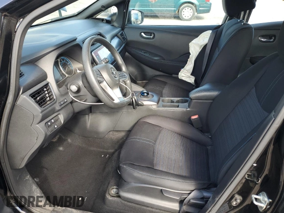 2022 Nissan LEAF S with VIN 1N4AZ1BVXNC563237, listed as a Copart auction lot 50106515 with 44,295 mi miles and Salvage Title. Bid and sale history available at DreamBid. Image 7.