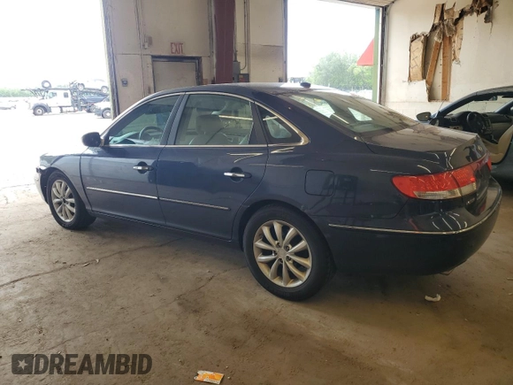 2007 Hyundai Azera SE with VIN KMHFC46F07A195652, listed as a Copart auction lot 62134205 with 149,510 mi miles and Salvage title. Bid and sale history available at DreamBid. Image 2.