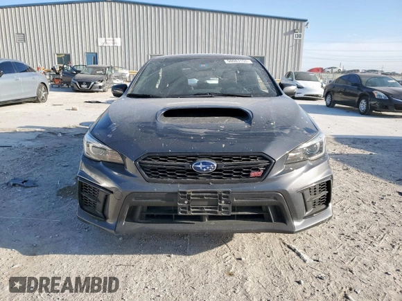 2021 Subaru WRX STI with VIN JF1VA2S61M9801897, listed as a Copart auction lot 50083155 with 45,581 mi miles and Salvage Title. Bid and sale history available at carsss.com. Image 5.