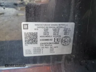 2019 GMC Yukon Denali with VIN 1GKS2CKJ9KR148869, listed as a Copart auction lot 46492895 with 0 mi miles and Salvage Title. Bid and sale history available at carsss.com. Image 13.