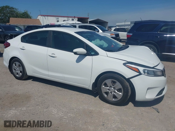 2017 Kia Forte LX with VIN 3KPFK4A75HE091714, listed as a IAAI auction lot 41908144 with 99,736 mi miles. Bid and sale history available at carsss.com. Image 1.