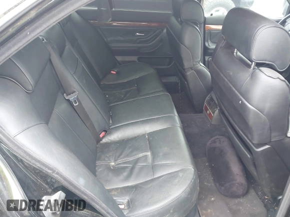2001 BMW 7 Series 740i with VIN WBAGG83461DN87920, listed as a IAAI auction lot 41932224 with Not provided miles and . Bid and sale history available at DreamBid. Image 8.