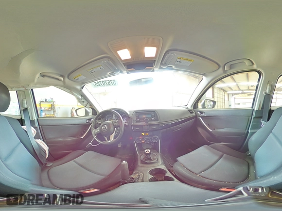 2013 Mazda CX-5 Sport with VIN JM3KE2BE6D0110272, listed as a Copart auction lot 57570725 with 124,475 mi miles and Salvage title. Bid and sale history available at DreamBid. Image 15.