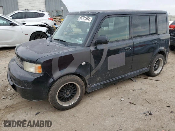 2005 Scion xB with VIN JTLKT324154006217, listed as a Copart auction lot 85201384 with 143,743 mi miles and Salvage Title. Bid and sale history available at carsss.com. Image 1.
