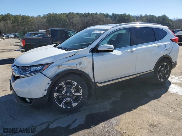 2019 Honda CR-V Touring with VIN 7FARW1H92KE013680, listed as a Copart auction lot 46836465 with 64,377 mi miles and Salvage Title. Bid and sale history available at carsss.com. Image 1.