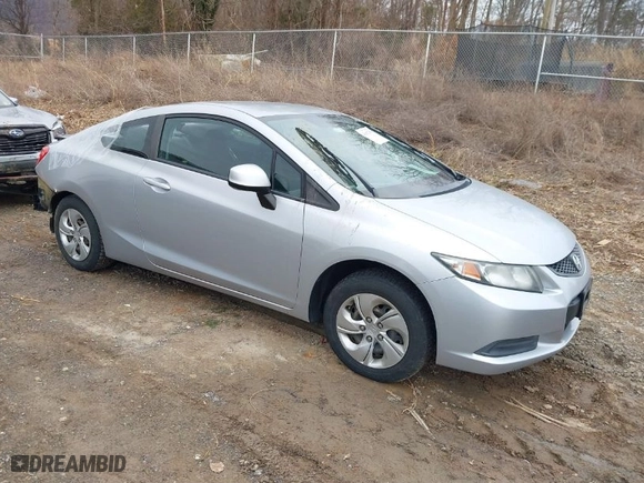 2013 Honda Civic Cpe LX with VIN 2HGFG3A59DH518192, listed as a IAAI auction lot 41652389 with 138,257 mi miles. Bid and sale history available at carsss.com. Image 1.