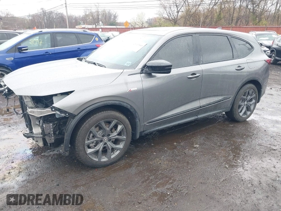 2023 Acura MDX w/A-Spec Package with VIN 5J8YE1H09PL005948, listed as a IAAI auction lot 42027540 with 15,963 mi miles and . Bid and sale history available at DreamBid. Image 18.