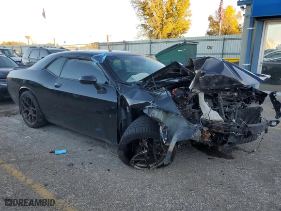 2015 Dodge Challenger R/T Scat Pack with VIN 2C3CDZFJ6FH718392, listed as a Copart auction lot 80990374 with 0 mi miles and Salvage Title. Bid and sale history available at carsss.com. Image 4.