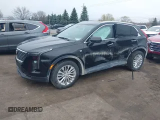 2024 Cadillac XT4 AWD Luxury with VIN 1GYFZBR41RF101697, listed as a IAAI auction lot 41971217 with 16,027 mi miles and . Bid and sale history available at carsss.com. Image 17.