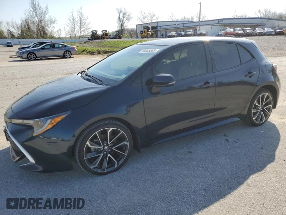 2020 Toyota Corolla Hatchback XSE with VIN JTNC4RBE2L3104485, listed as a Copart auction lot 50665565 with 33,351 mi miles and Salvage Title. Bid and sale history available at carsss.com. Image 1.
