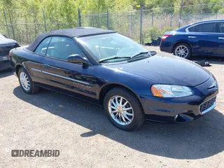 2001 Chrysler Sebring Limited with VIN 1C3EL65UX1N698895, listed as a IAAI auction lot 42208161 with 126,349 mi miles and . Bid and sale history available at DreamBid. Image 1.