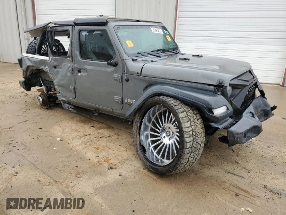 2018 Jeep Wrangler Unlimited Sport S with VIN 1C4HJXDN7JW264071, listed as a Copart auction lot 43575135 with 96,371 mi miles and Clean title. Bid and sale history available at DreamBid. Image 4.