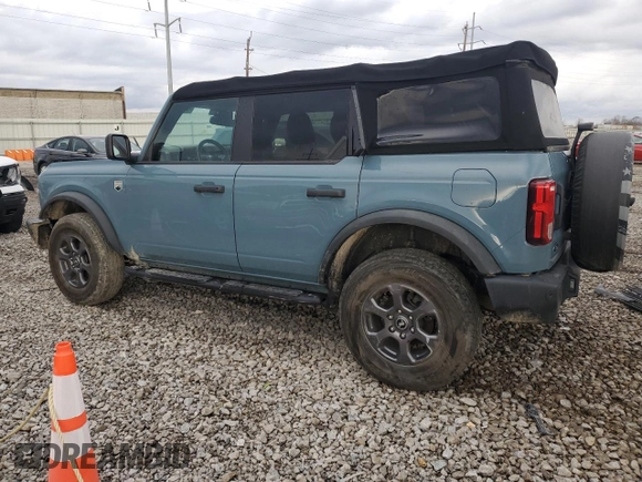 2022 Ford Bronco with VIN 1FMDE5BH8NLA99753, listed as a Copart auction lot 48909635 with 28,543 mi miles and Salvage Title. Bid and sale history available at DreamBid. Image 2.