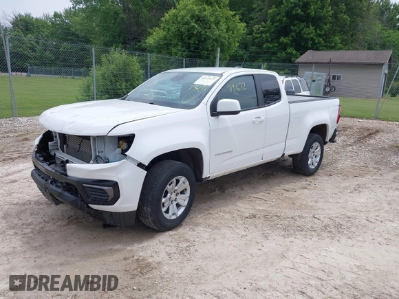 2021 Chevrolet Colorado 2WD LT with VIN 1GCHSCEA8M1205131, listed as a IAAI auction lot 42273672 with 84,711 mi miles and . Bid and sale history available at DreamBid. Image 2.