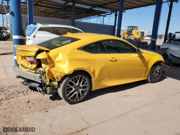 2018 Lexus RC with VIN JTHHZ5BC0J5017929, listed as a Copart auction lot 77961964 with 38,722 mi miles and Salvage Title. Bid and sale history available at carsss.com. Image 3.