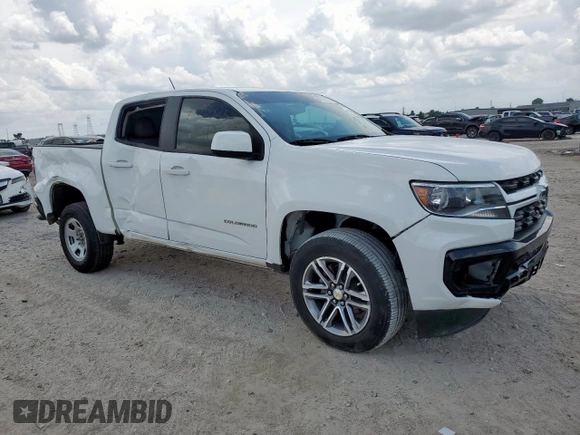 2022 Chevrolet Colorado 2WD Work Truck with VIN 1GCGSBEN5N1125523, listed as a Copart auction lot 65755525 with 52,440 mi miles and Salvage title. Bid and sale history available at DreamBid. Image 4.
