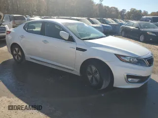 2013 Kia Optima Hybrid LX with VIN KNAGM4AD3D5060467, listed as a Copart auction lot 76614304 with 152,389 mi miles and Salvage Title. Bid and sale history available at carsss.com. Image 4.