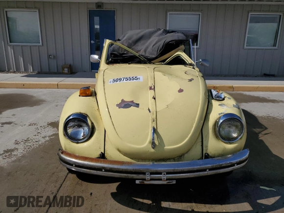 1972 Volkswagen Beetle with VIN 1522360640, listed as a Copart auction lot 50975555 with Not Provided miles and Salvage Title. Bid and sale history available at DreamBid. Image 5.