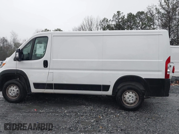 2023 Ram ProMaster Cargo with VIN 3C6LRVVG3PE603829, listed as a IAAI auction lot 41682802 with 8,408 mi miles and . Bid and sale history available at DreamBid. Image 13.