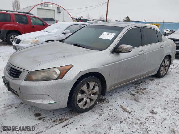 2008 Honda Accord Sdn EX-L with VIN 1HGCP26818A004390, listed as a IAAI auction lot 41119379 with 165,857 mi miles. Bid and sale history available at carsss.com. Image 18.