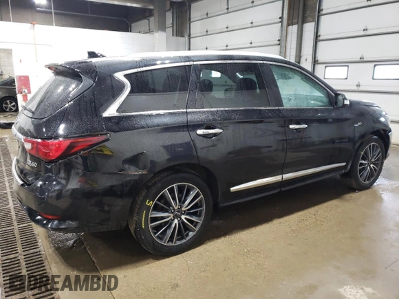 2019 Infiniti QX60 Luxe with VIN 5N1DL0MM3KC518400, listed as a Copart auction lot 55280515 with 194,682 mi miles and Salvage title. Bid and sale history available at DreamBid. Image 3.